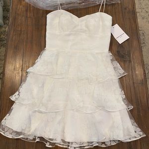 Amanda Uprichard white lace dress